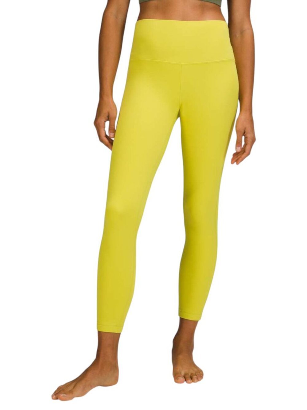 Lululemon Yellow Serpentine Double Lined High Waisted Align Leggings - Size 10